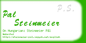 pal steinmeier business card